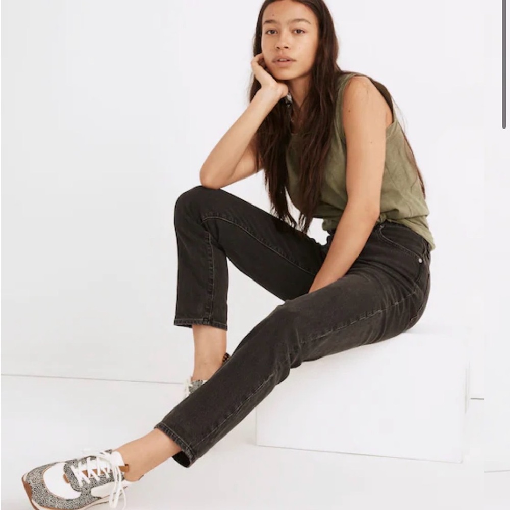 Madewell Jeans Curvy Perfect Vintage Black Denim 26